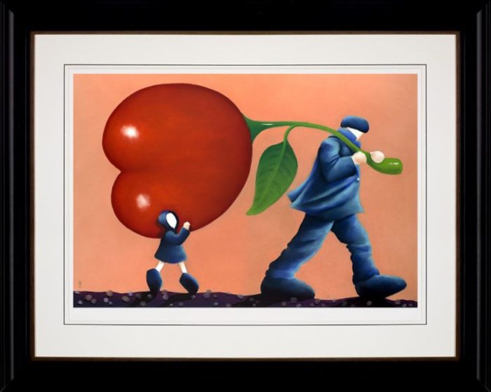 Helping Dad Framed