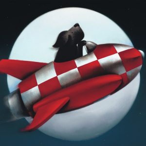 The Moon and Back unFramed