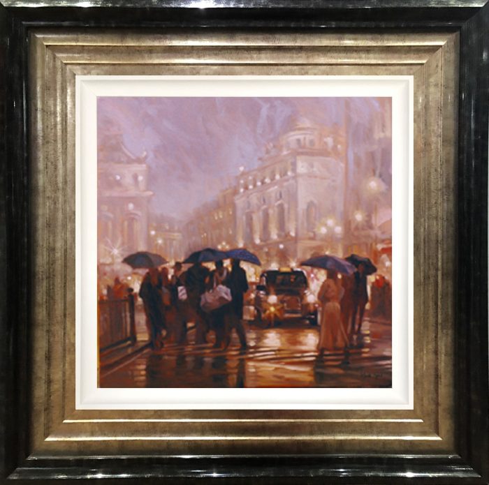 evening lights_Framed